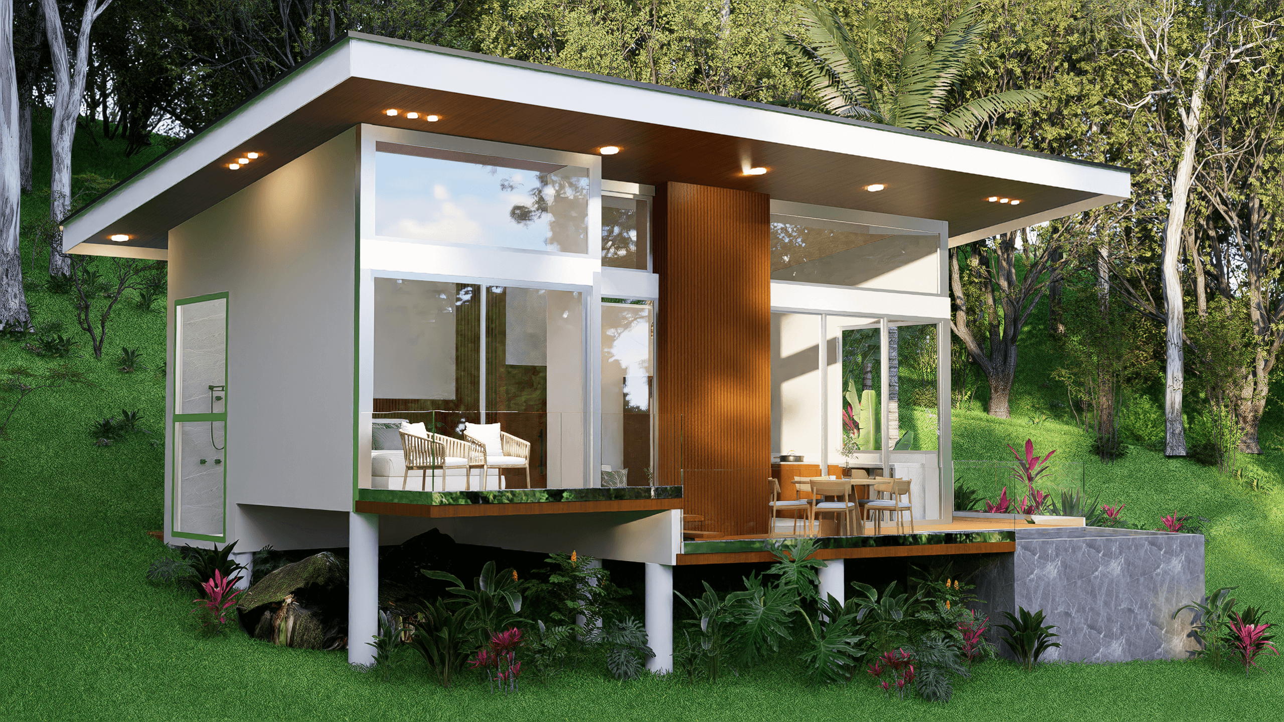 Lovi Lovi, view 2, residential project in Escaleras, Dominicalito, Osa